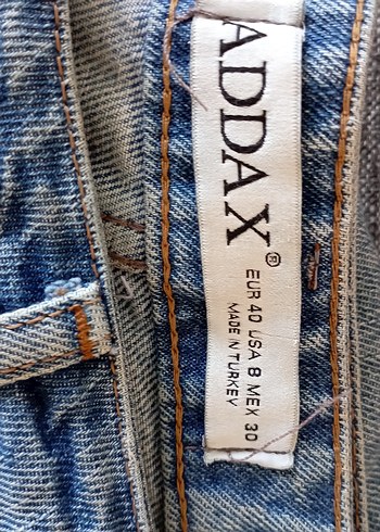 30 Beden Gri Mavi Loose mom jeans Pantolon