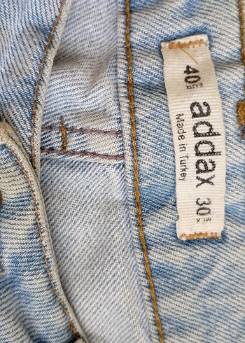 40 Beden mavi Renk Kadın Mavi mom jeans