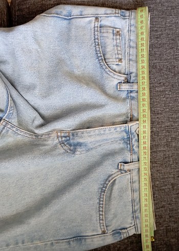 40 Beden Kadın Mavi mom jeans