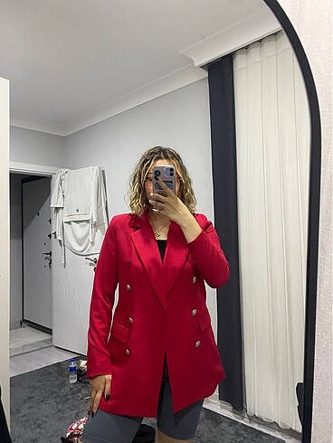kırmızı blazer ceket