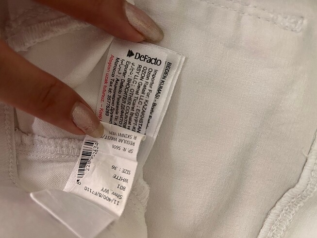 Pantolon beyaz