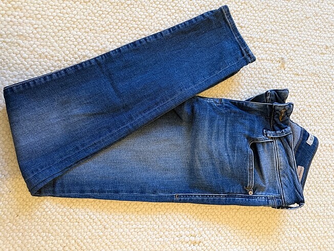 m Beden lacivert Renk Mavi Jeans Dar Paça Pantolon