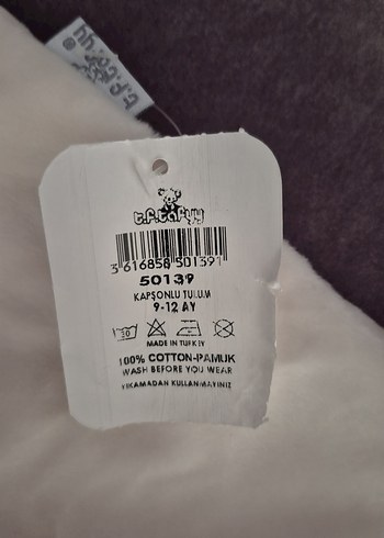 Beyaz Kürklü Kapüşonlu Bebek Tulumu - Görsel 3