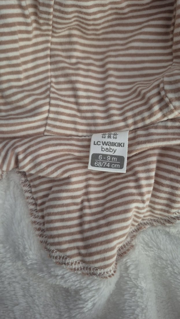 Kız Çocuk Beyaz Kapüşonlu Kürklü Ceket - Görsel 4