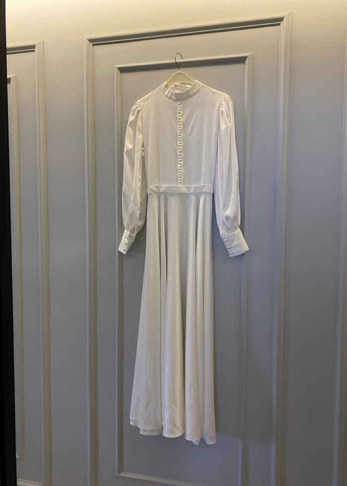 Beyaz elbise - Görsel 4