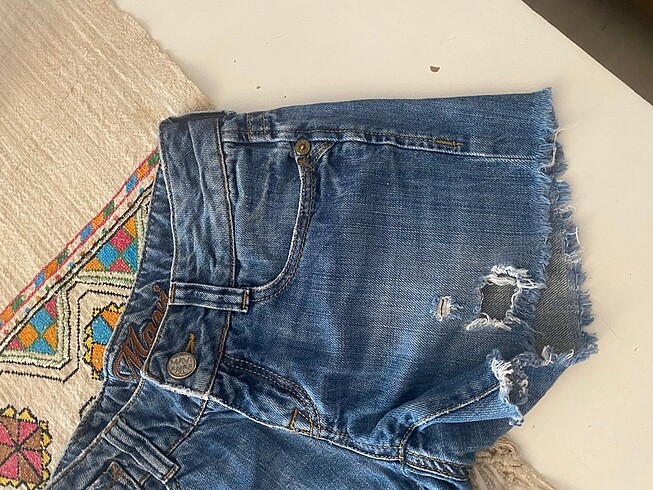 26 Beden 26 beden mavi jeans kot şort