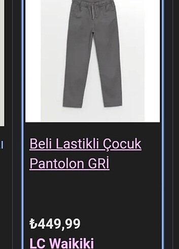 12-13 Yaş Beden Okul pantolonu
