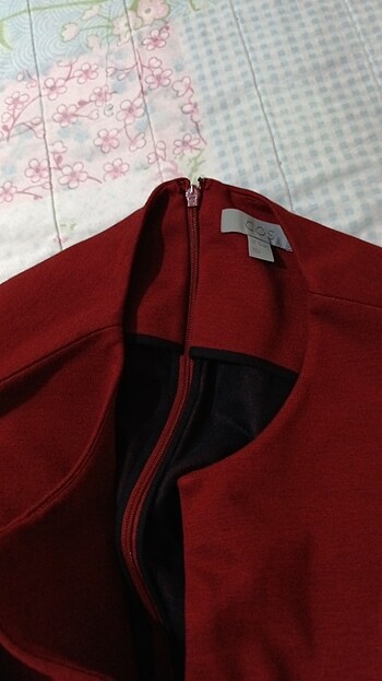 38 Beden bordo Renk elbise