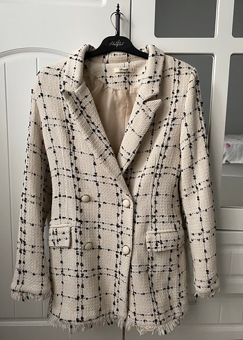 Ekose Midi Blazer