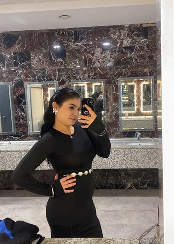 Şık Siyah elbise - Görsel 2