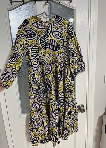 Renkli Desenli Uzun Hamile Tunik - Görsel 2