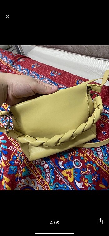  Beden sarı Renk H&M Çanta