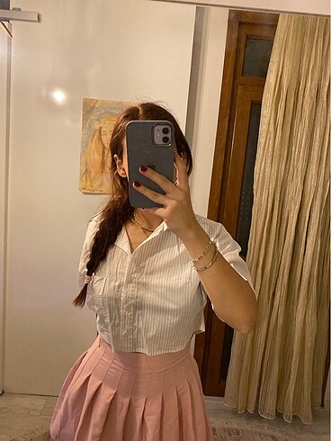 Ambar crop gömlek