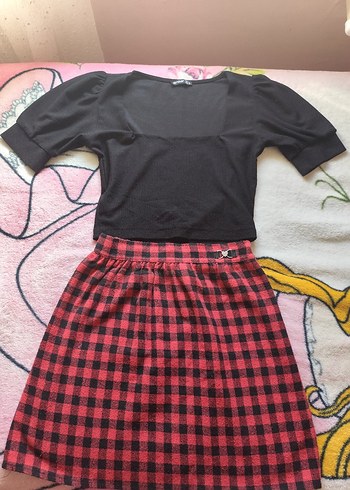 ekoseli etek - Görsel 2