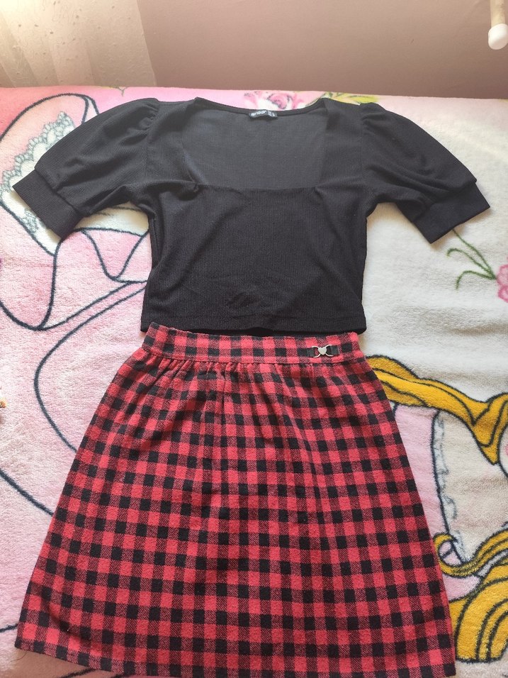 ekoseli etek - Görsel 2