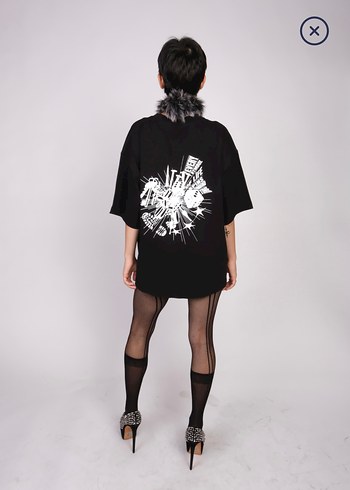 Diğer Siyah Pinterest t-shirt