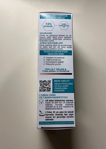 Beden L'Oréal Paris Bright Reveal Niacinamide Serum