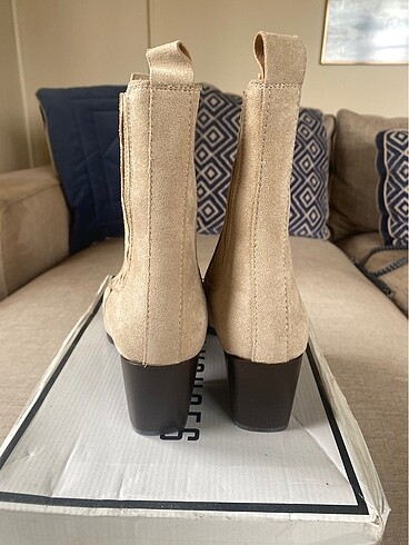 40 Beden Eataly Shoes Bej süet kovboy bot