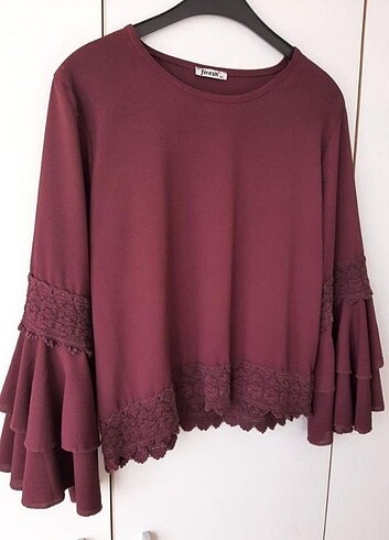 Diğer KOL DETAYLI M/L BEDEN Bluz #begeni
