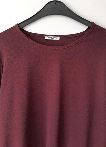 m Beden bordo Renk KOL DETAYLI M/L BEDEN Bluz #begeni