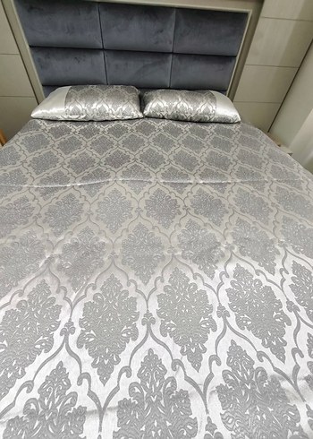 Gri desenli Yatak Örtüsü - Görsel 3