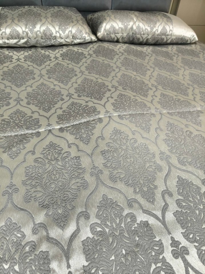 Gri desenli Yatak Örtüsü - Görsel 5