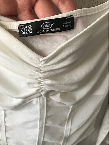 xs Beden beyaz Renk Transparan bodysuit
