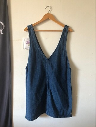 Bershka Kot Overall Elbise