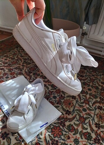 38,5 Beden beyaz Renk Puma Orijinal Kadın Sneaker