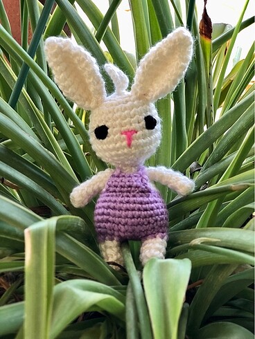 Amigurumi tavşan anahtarlık