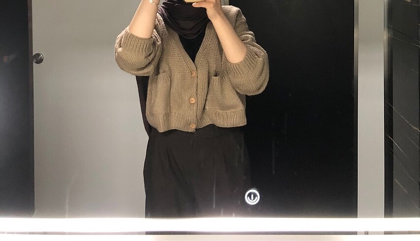 Crop hırka