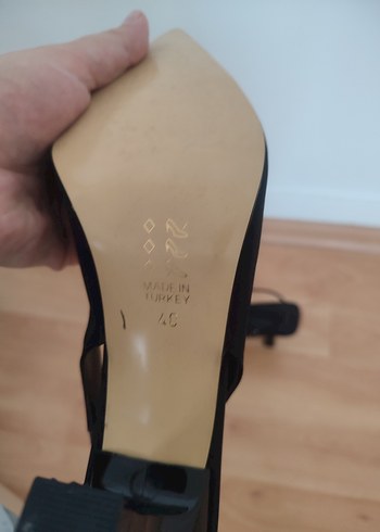 40 Beden Siyah Minimalist Stiletto Topuklu Kadın Ayakkabı