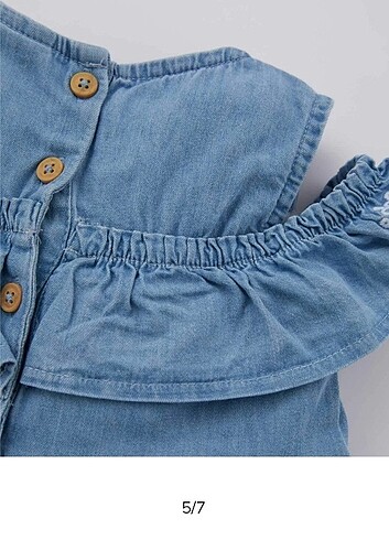 Standart Beden Beden Defavto Jean elbise