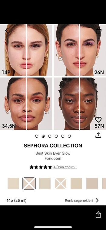 Sephora Sephora Best Skin Ever Glow Fondöten 14p