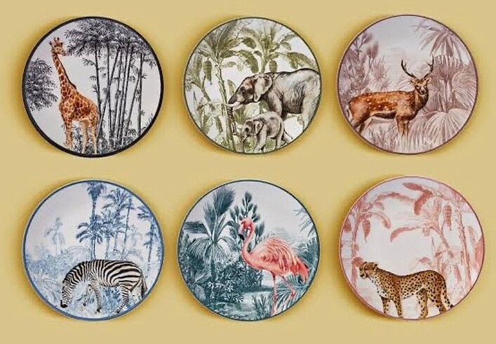 Karaca Jungle 6 parça pasta takımı