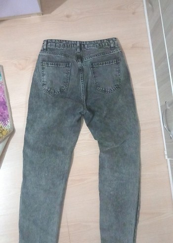 Trendyol & Milla Gri Kadın Mom Jean