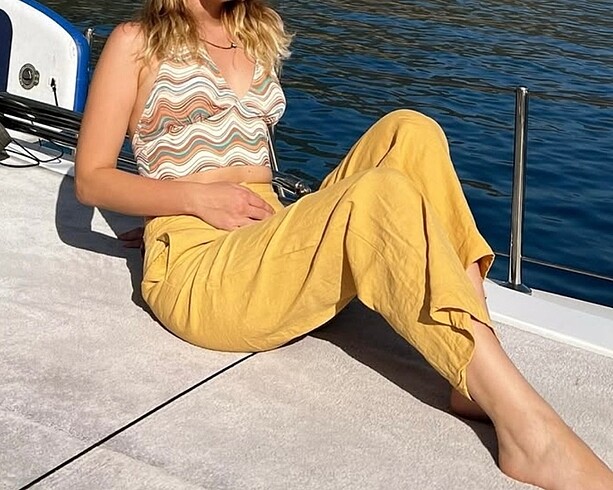 Massimo dutti keten pantolon