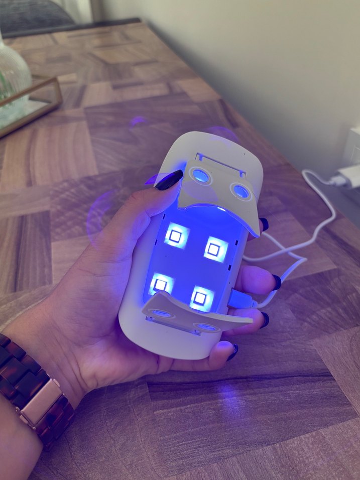 Pembe UV Tırnak Jeli ve Mini Uv Led Lamba - Görsel 3