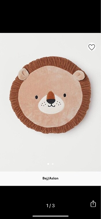 H&M Home Aslan Oyuncak Yumuşak Yastık