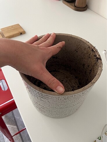 Beden camel Renk Ikea Chiafrön Saksı 15 cm