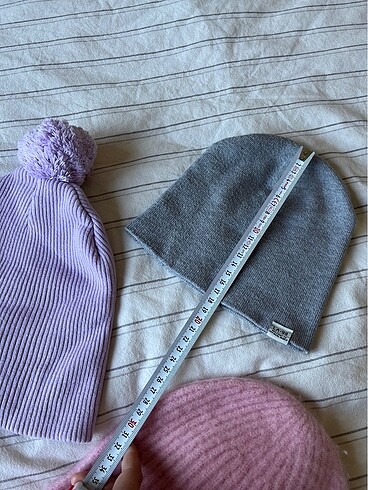1-2 Yaş, 19 cm Beden LCW Lila ve Gri Bere