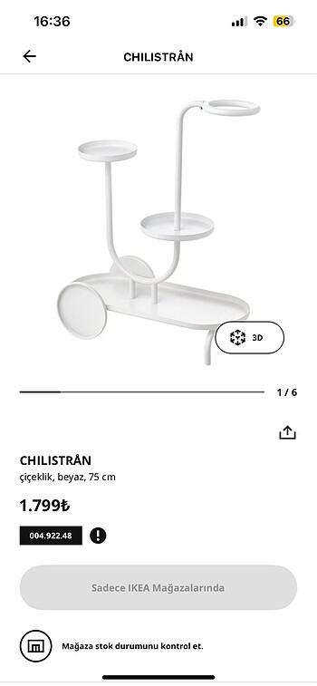 Ikea Chilistran Çiçeklik Araba