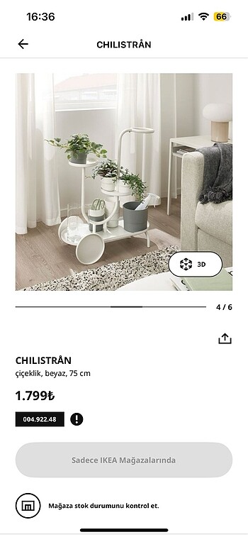 Ikea Ikea Chilistran Çiçeklik Araba