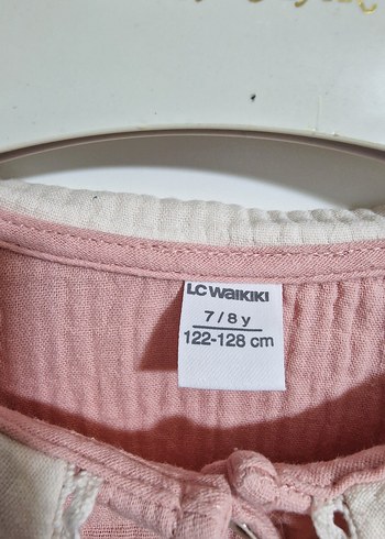 7 Yaş Beden pembe Renk Pembe elbise, LC Waikiki, 7/8 yaş.