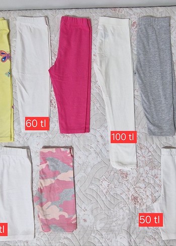 5 Yaş Beden 18 adet pantolon. Hepsi 5 - 6 yaş.