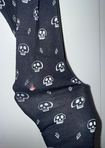 H&M siyah tayt, 5/6 yaş. - Görsel 3