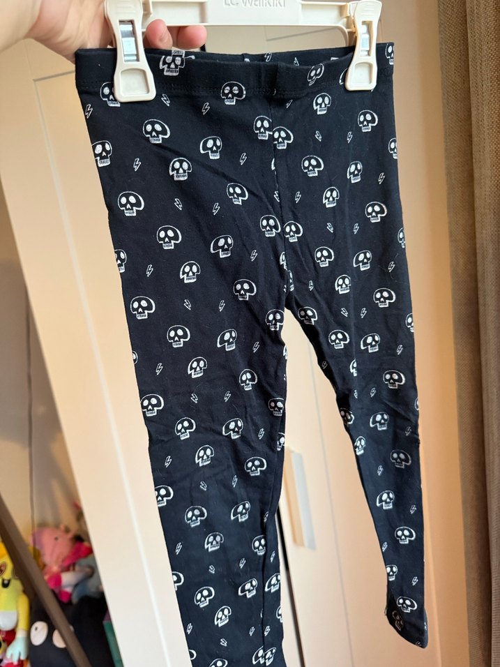 H&M siyah tayt, 5/6 yaş. - Görsel 5