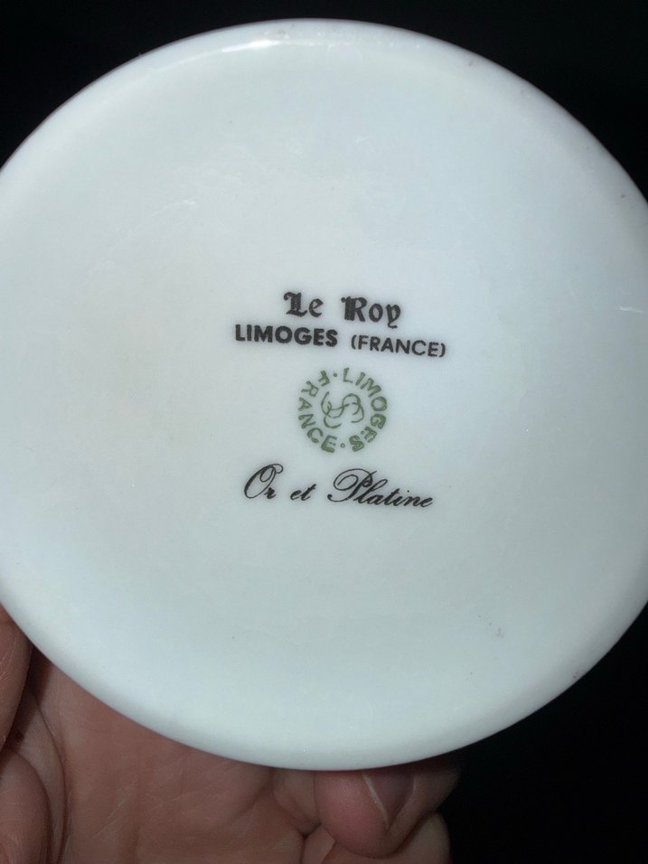 Le Roy  Limoges (France) damgalı, Or et Platine. Original. - Görsel 3