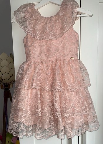 Dantel 7-8 yaş abiye elbise, yeni. - Görsel 3