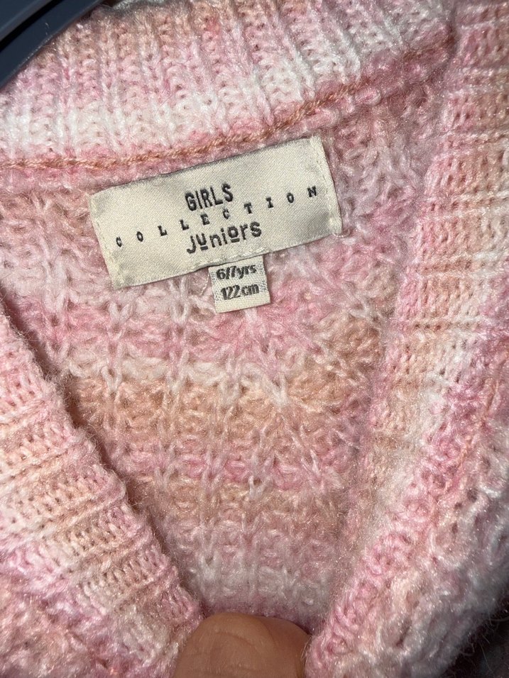 Juniors pembe kazak, 6/7 yaş. Temiz ve yeni gibi. - Görsel 4